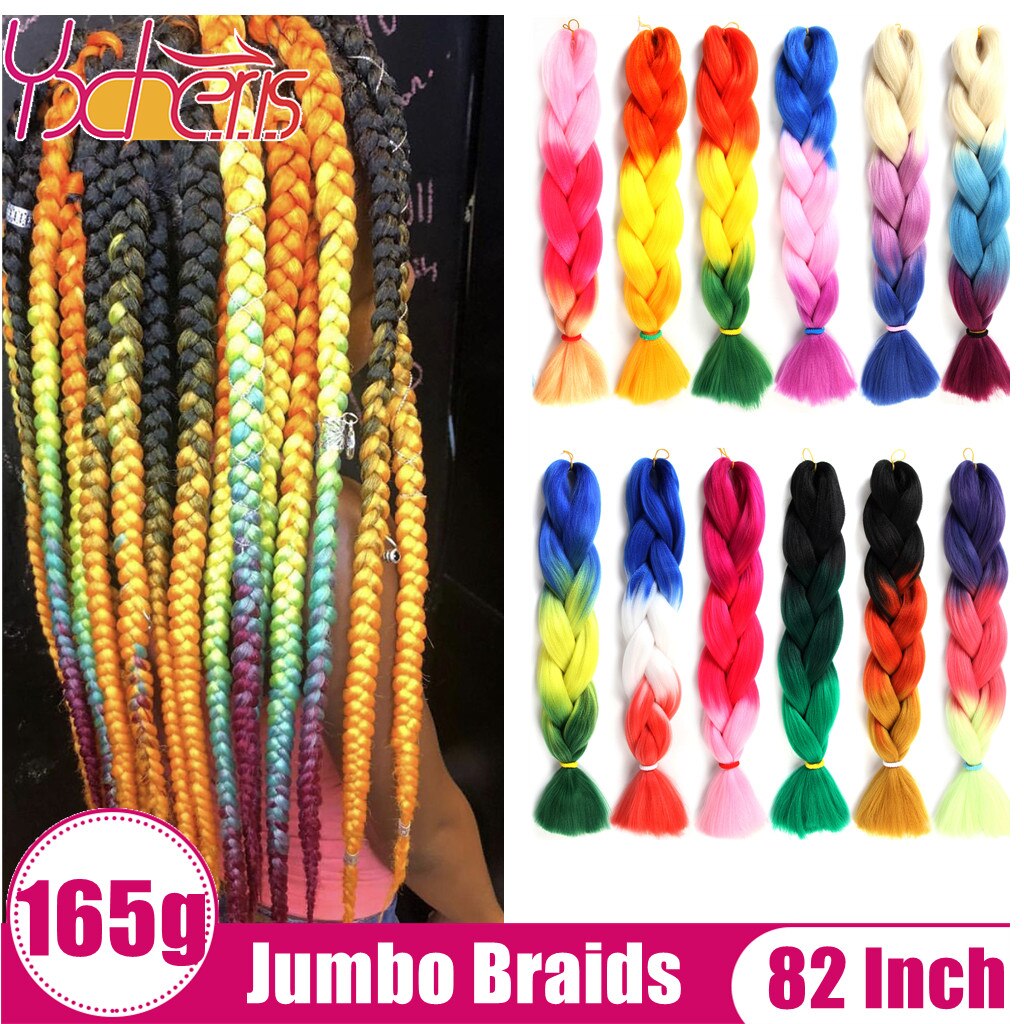 YXHAIR 165g 64 82 Inch ռ  ڽ 극̵   ũ  ߰  ͽټ Pre Stretched Yaki Ombre